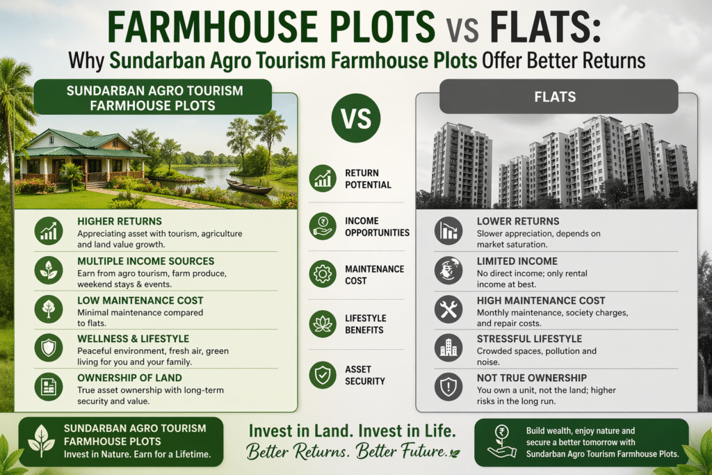 Farmhouse plots vs flats