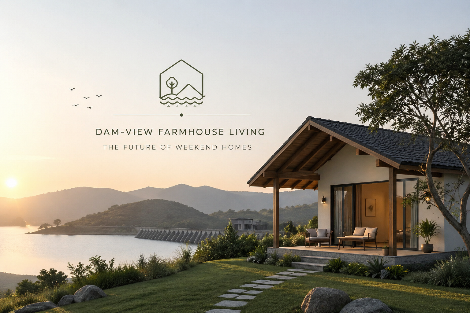 dam view farmhouse weekend homes