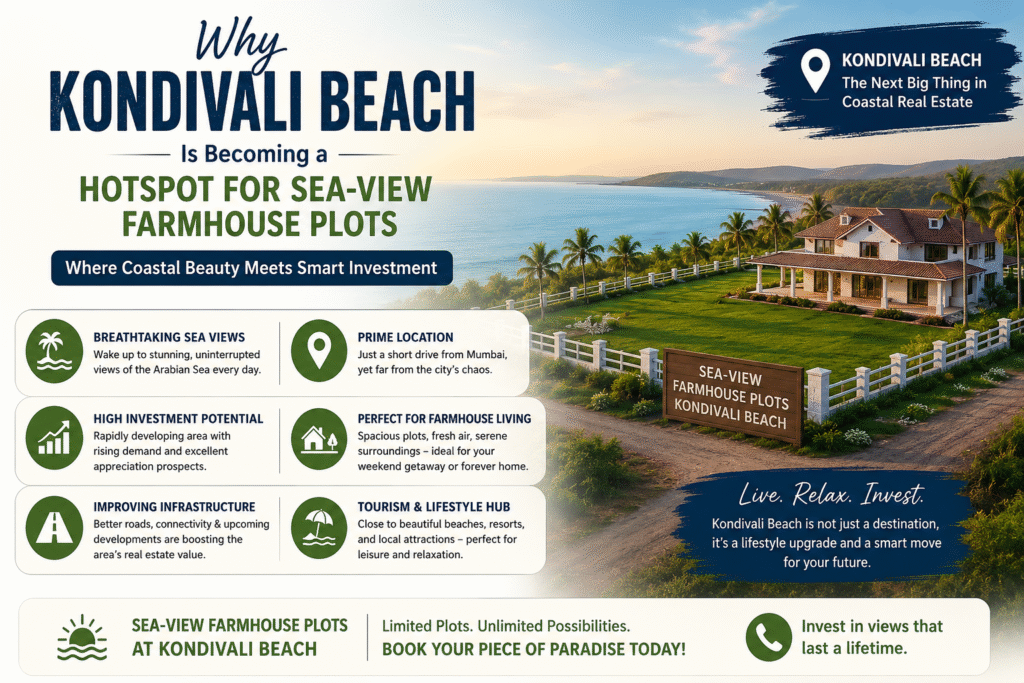 Kondivali Beach sea-view farmhouse plots