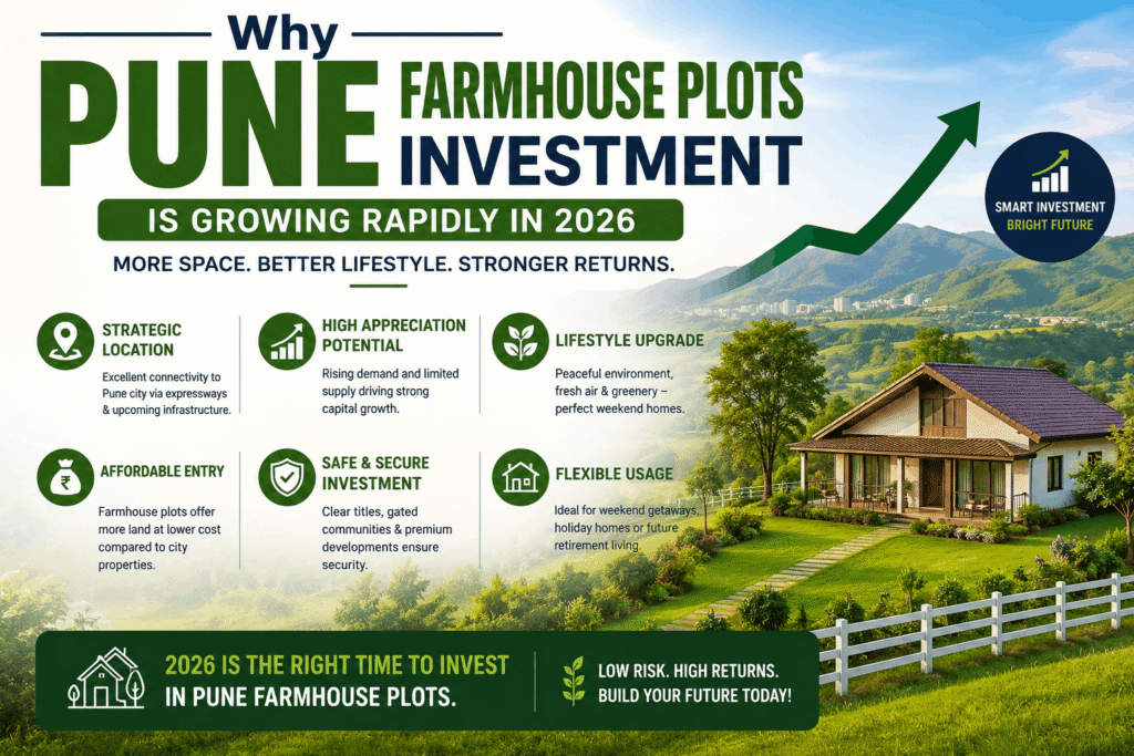 Pune farmhouse plots investment