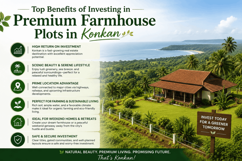 premium farmhouse plots in Konkan