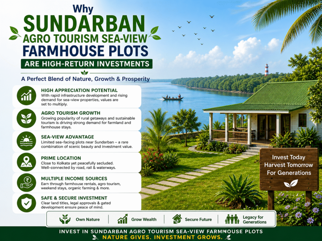 sea view farmhouse plots high return investment